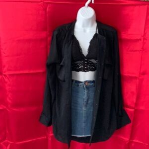 Three pieces skirt, bra and blouse